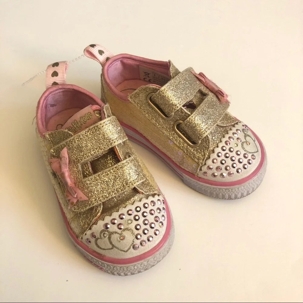 Skechers Twinkle Toes Shuffles Itsy Bitsy Sneakers
